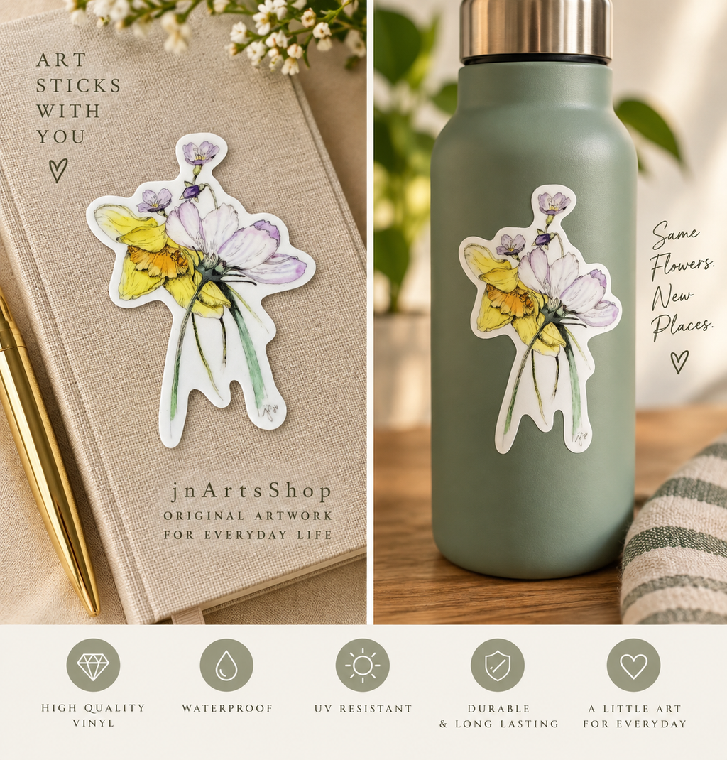 Floral Vinyl Sticker