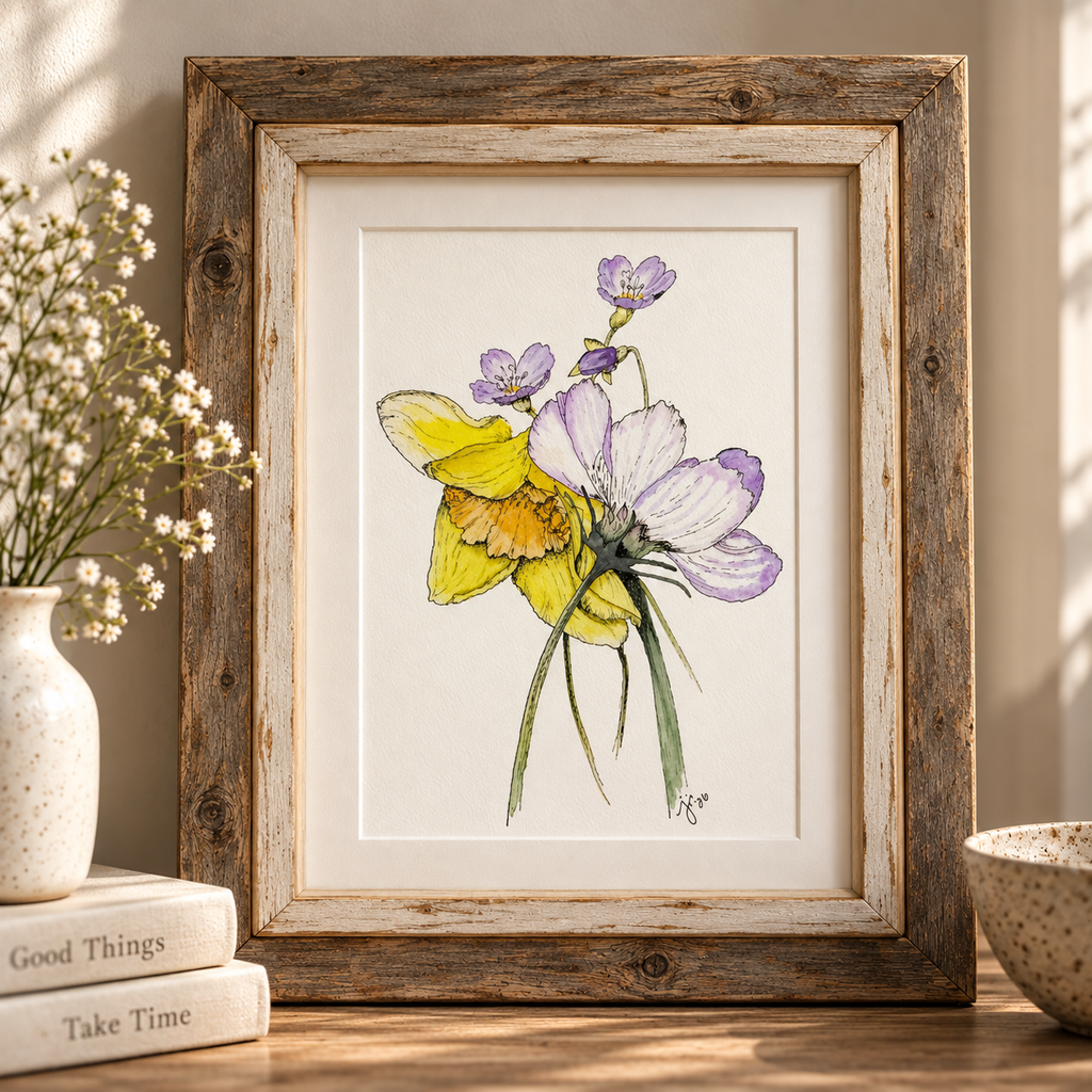 Giclée Floral Fine Art Print, "Spring/Summer