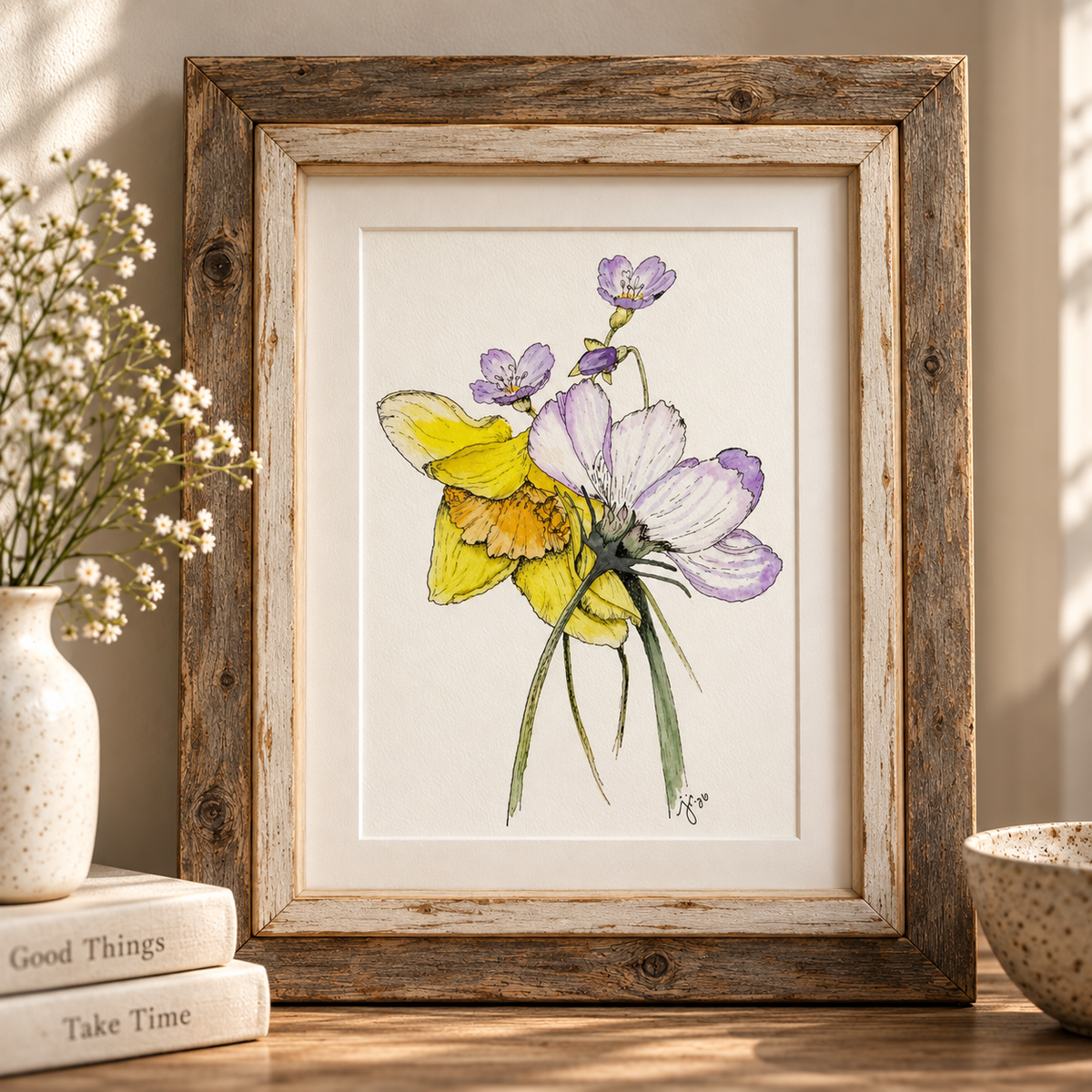 Giclée Floral Fine Art Print, "Spring/Summer