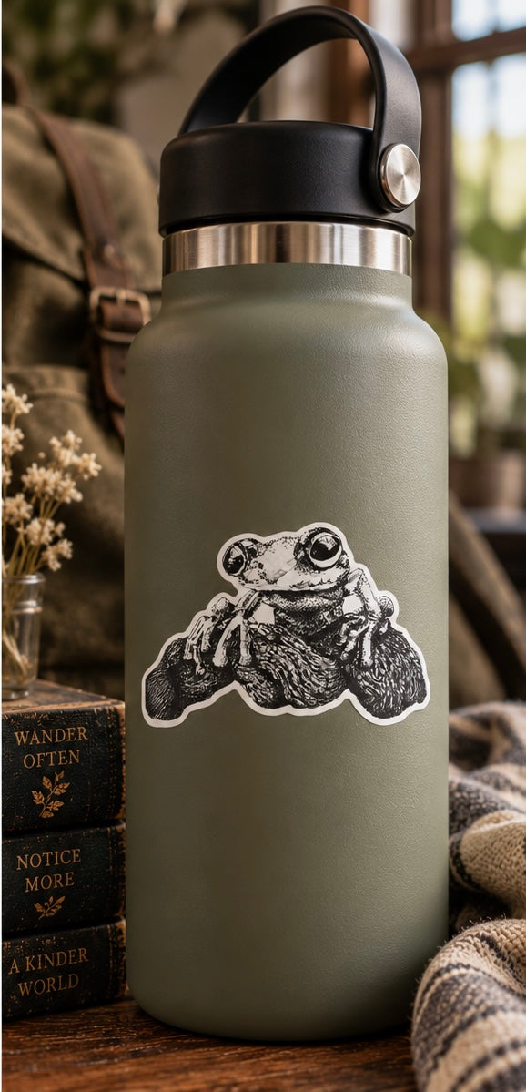 Frog Vinyl Sticker