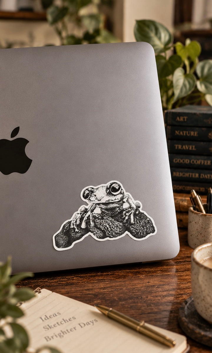 Frog Vinyl Sticker