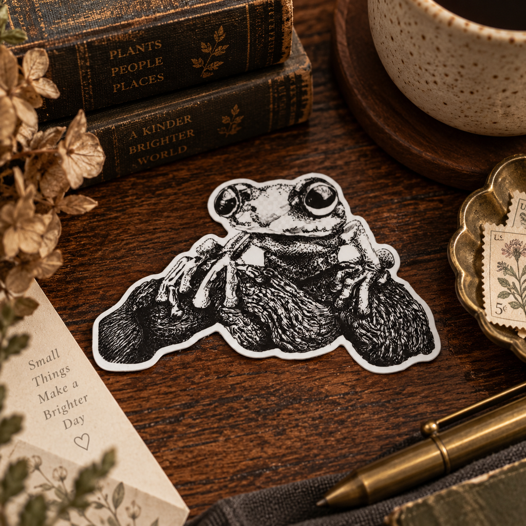 Frog Vinyl Sticker