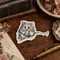 Field Mouse & Acorns Vinyl Sticker