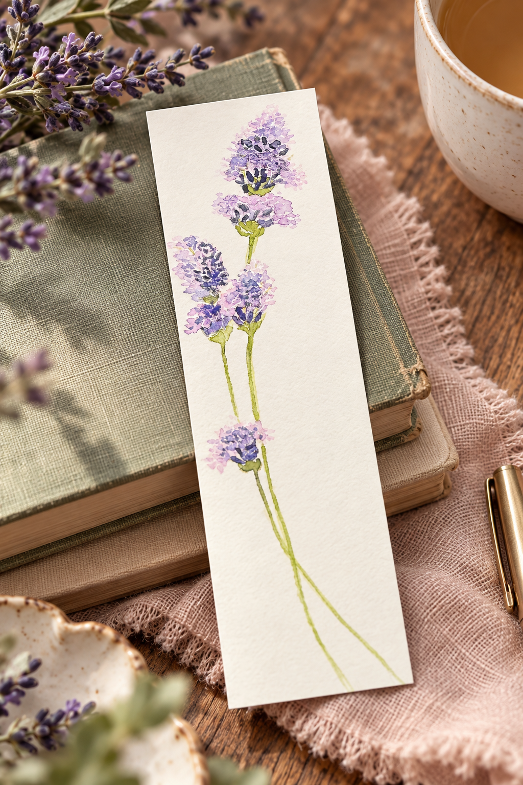 Lavender Sprig Bookmark