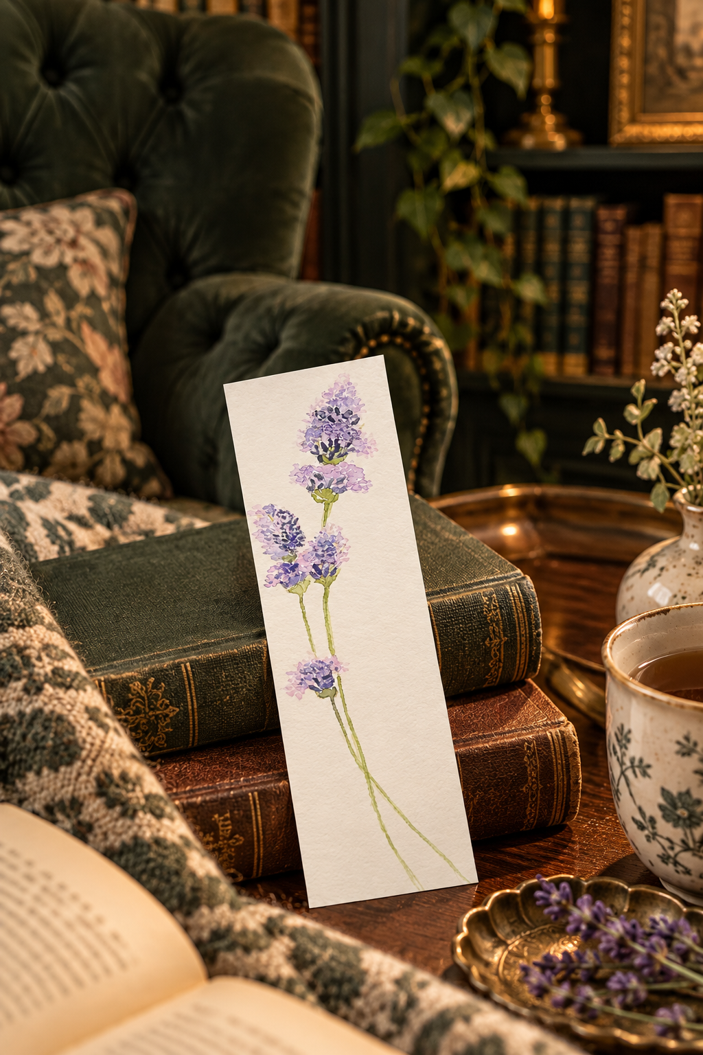 Lavender Sprig Bookmark