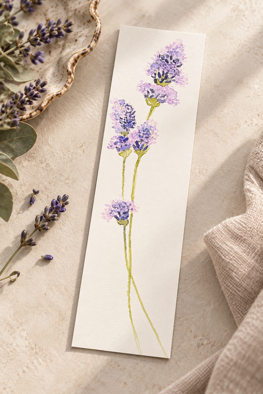 Lavender Sprig Bookmark