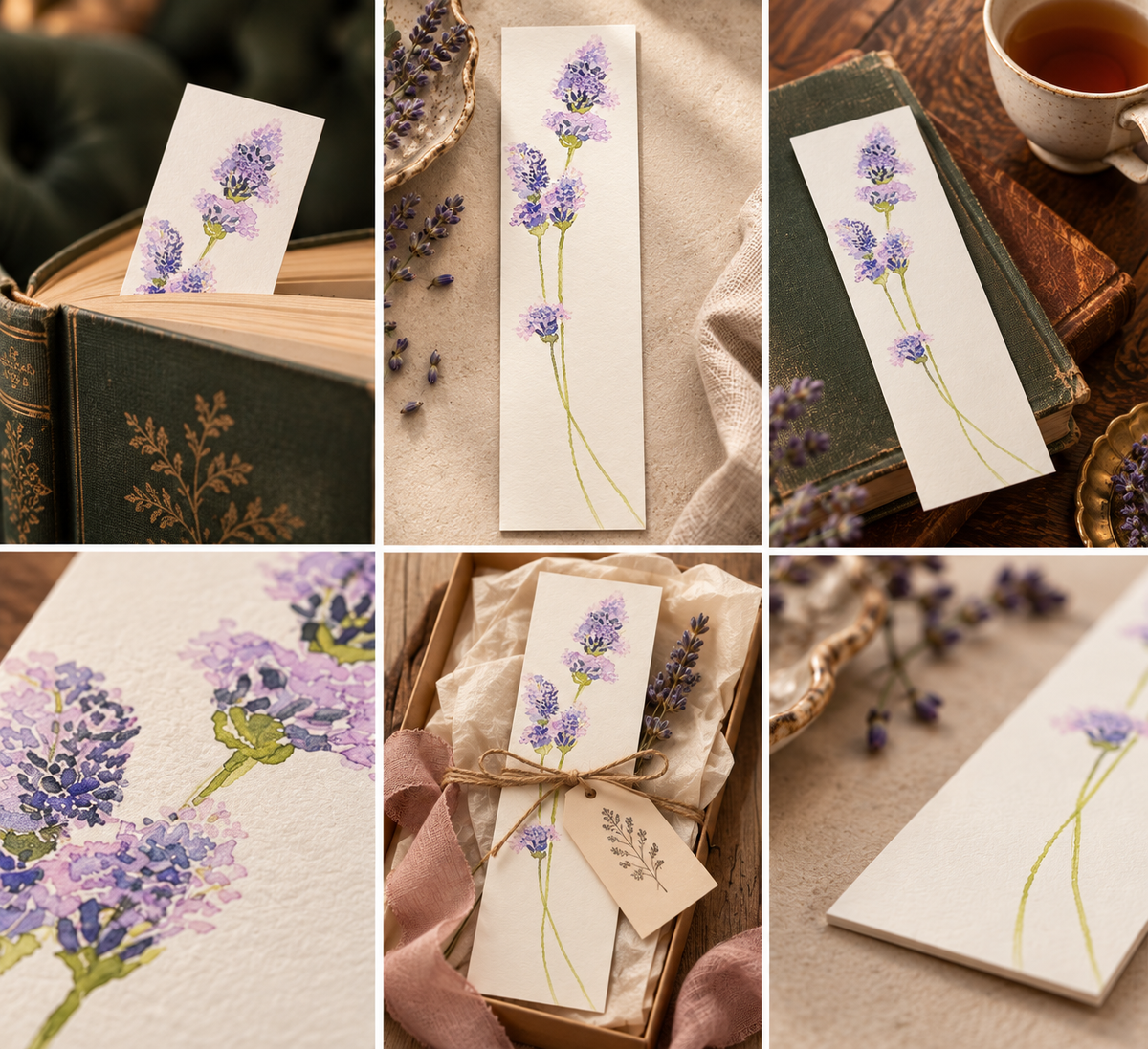 Lavender Sprig Bookmark